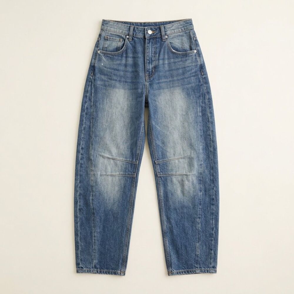 Bohme Böhme Boehme barrel jean in dark wash Lisette coastal beach boho XS